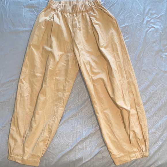 Free People Double Cloth Essential Pant In Mustard Seed - Picture 1 of 3